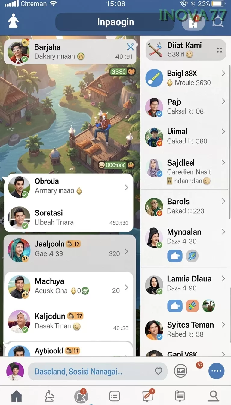 Cuplikan layar BIG77 — aktivitas
