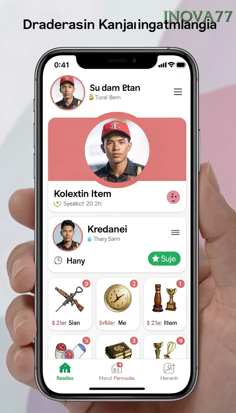 Cuplikan layar PLAYWIN — menu navigasi